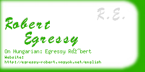 robert egressy business card